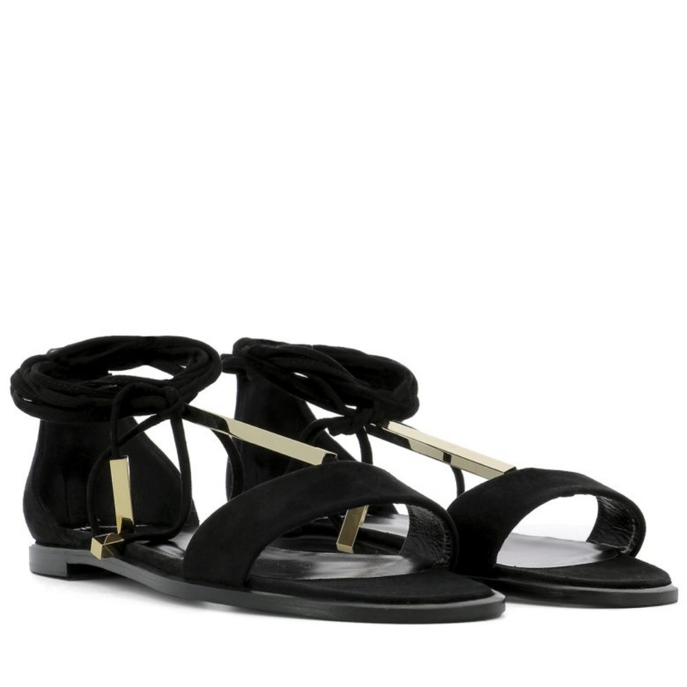 Pierre Hardy Black Suede Sandals